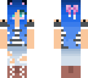 blue cat girl