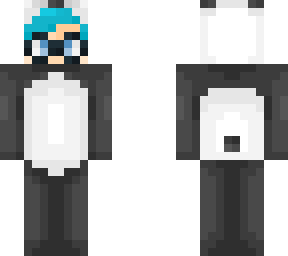 cyan panda boy