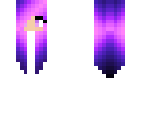 pink+dark purple hair base *eyes+skin too*