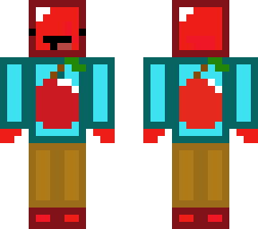 skeppy with a apple shrit