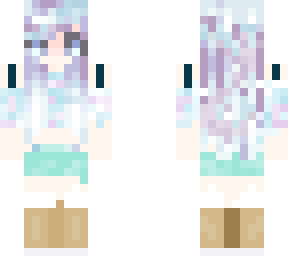 blue and purple girl