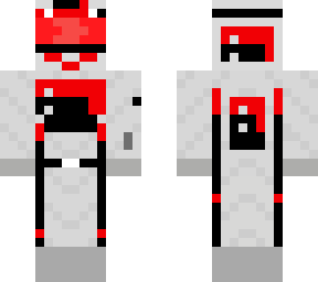 gray/black/red racing suit
