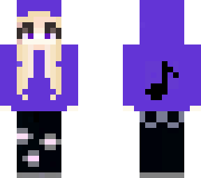 hoodie girl blue music note