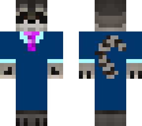 raccoon blue suit