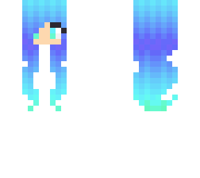blue+green hair base *eyes + skin too*