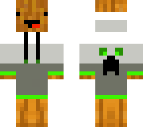 fixed pumpkin creeper hoodie