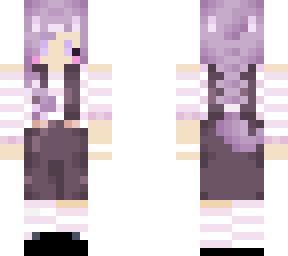 kawaii purple haired girl
