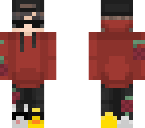 red hoodie