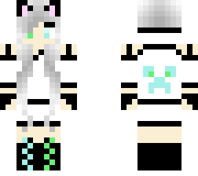 albino witch gamer cat girl