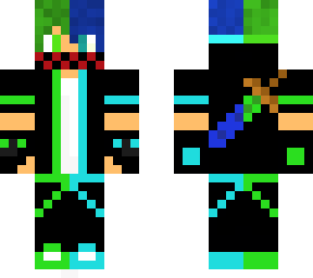 blue and green emo pro