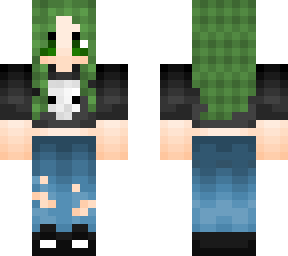 green hair gurl