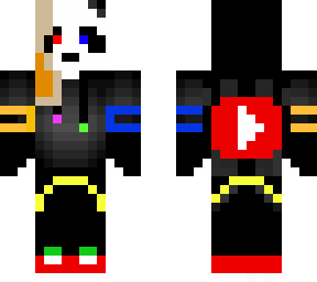 hooded yt girl panda (first attempt for a girl skin)