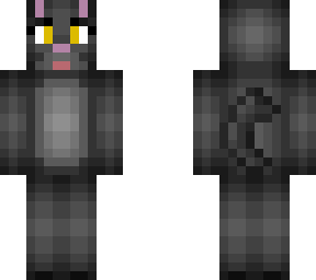 black cat with yellow eyes