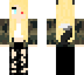 camo girl (with a tail and ears)