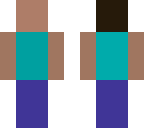 steve but every panel is filled with its average colour