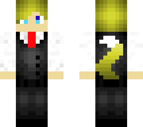 blond wolf in suit