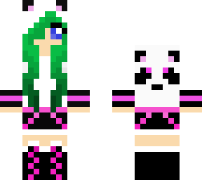 green panda girl edit