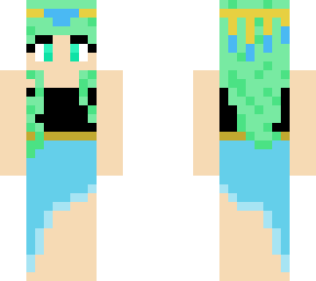 minty-blue princess