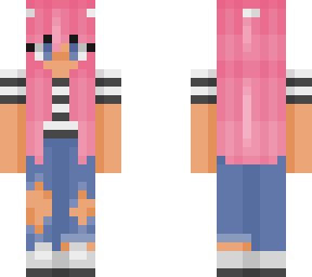 pink haired girl