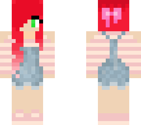 pink striped overall edit