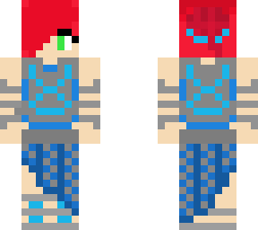warrior in blue