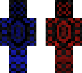 blue and red