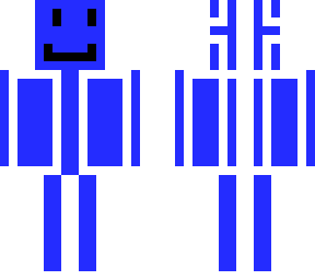 blue and white