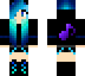 blue musicalwolf girl