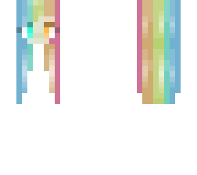 rainbow hair template