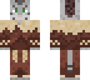 skyrim khajiit in fur armor (fixed)