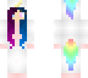 unicorn girl with two toned ombre hair