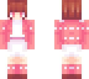 white dress with pink cardigan