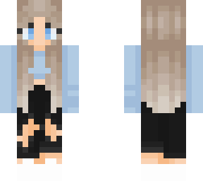 blue aesthetic girl