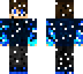 glitch of blue teenager