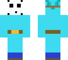 light blue shy guy