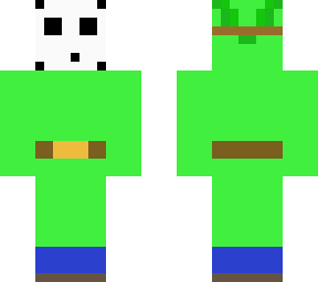light green shy guy