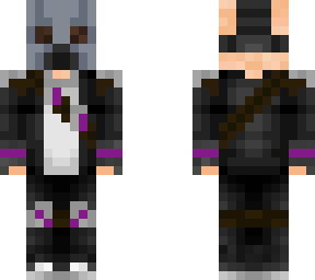 purple gas mask