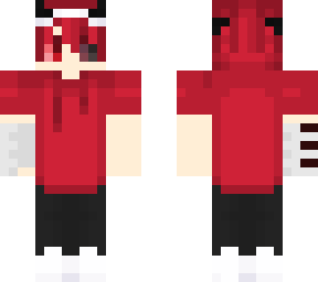 red anime boy