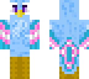 trans pride bird
