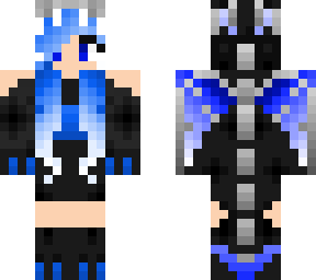 blue ender dragon girl