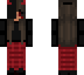 masked red girl | Minecraft Skin