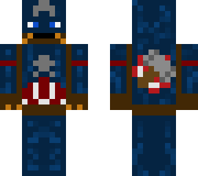 captain america with shield and mjolnir