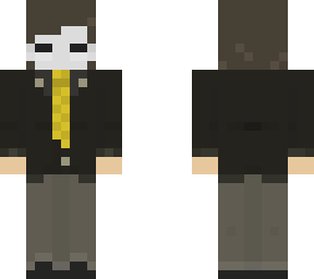 mask - yellow tie