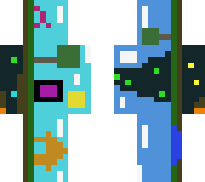 minecraft world skin but sideways