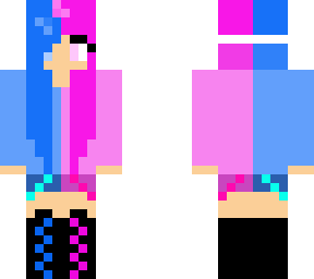 pink and blue