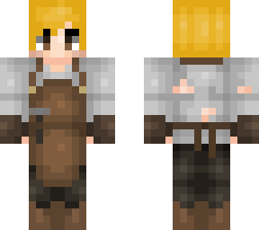blonde medieval blacksmith