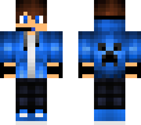 blue jacket boi with gauntlet things