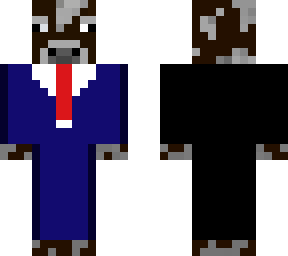 cow with blue suit
