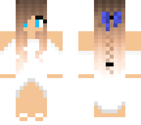 girl in a white dress