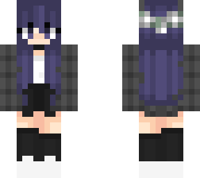 blue haired girl  - skin
